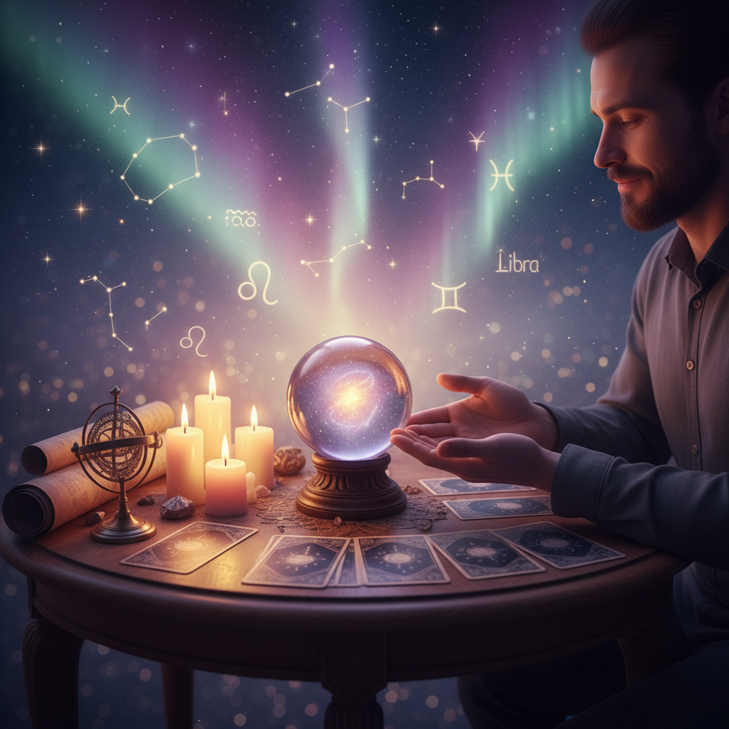 Mystic celestial light revealing spiritual guidance in Austin Texas