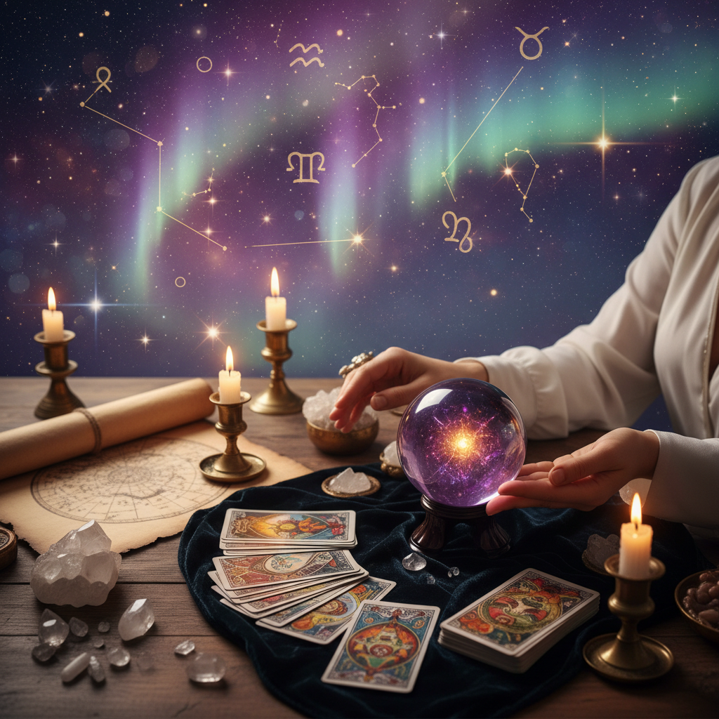 Mystical celestial image symbolizing spiritual guidance in Austin Texas