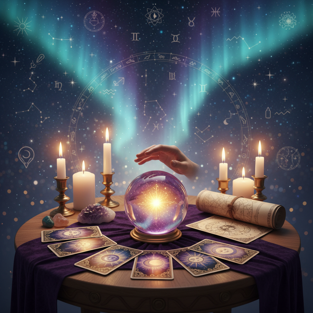 Experience Chakra Healing Austin TX with Psychic Leo Mystic chakra energy healing with Austin TX skyline background