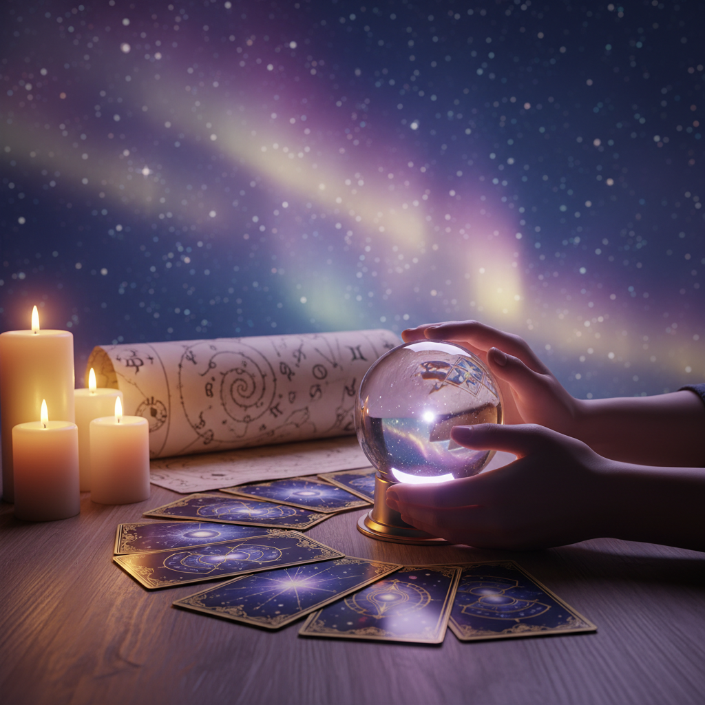 Mystical celestial image symbolizing life path and soul mission in Austin TX