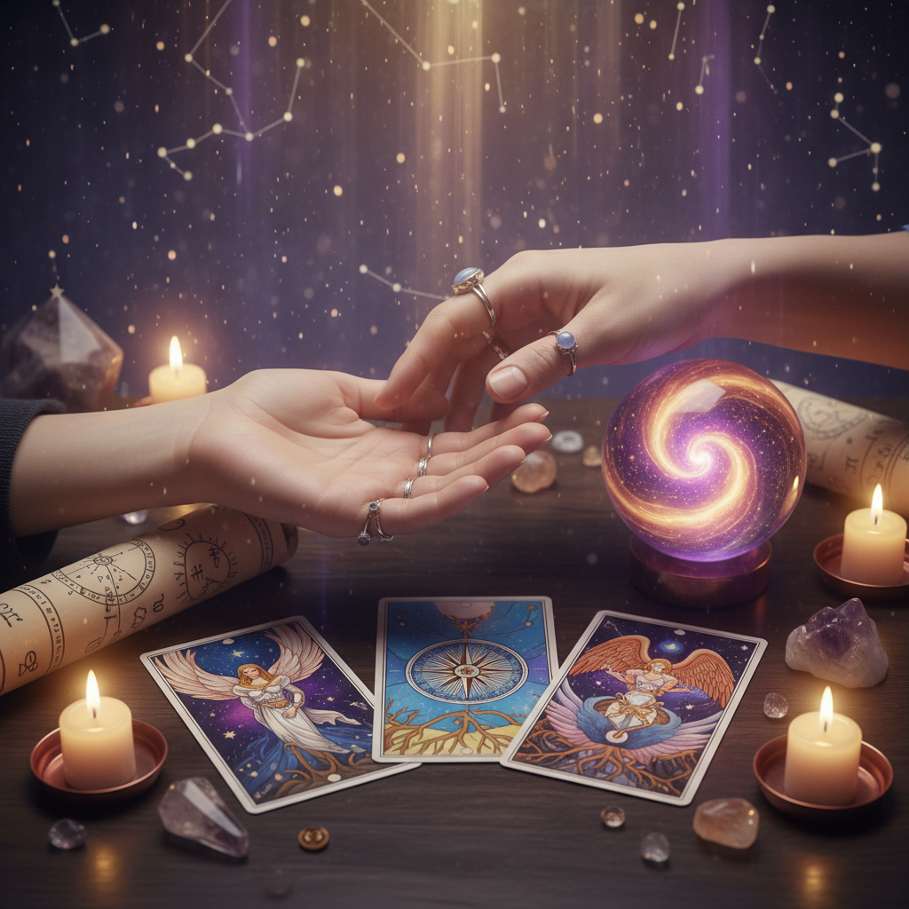 Mystical celestial image representing life path reading in Austin Texas