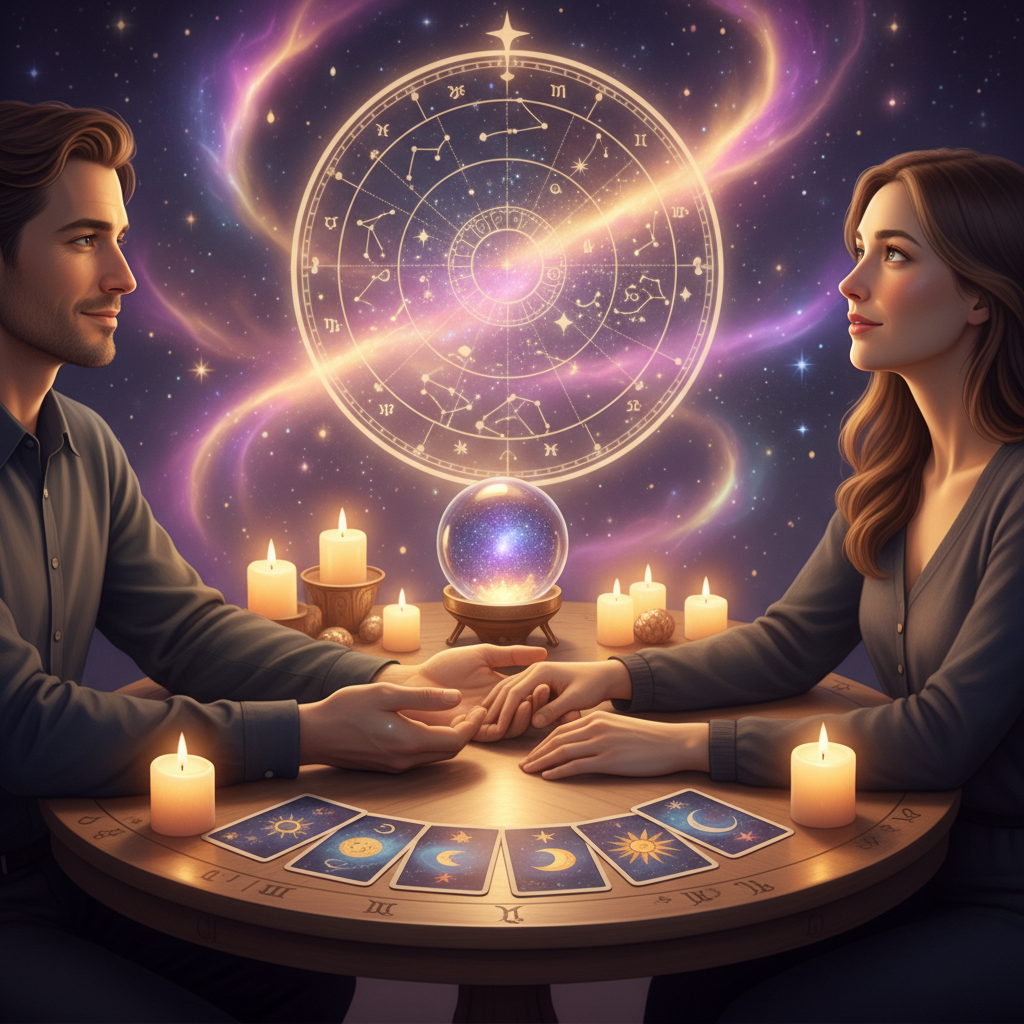 Mystical celestial energy representing spiritual connection in Austin Texas
