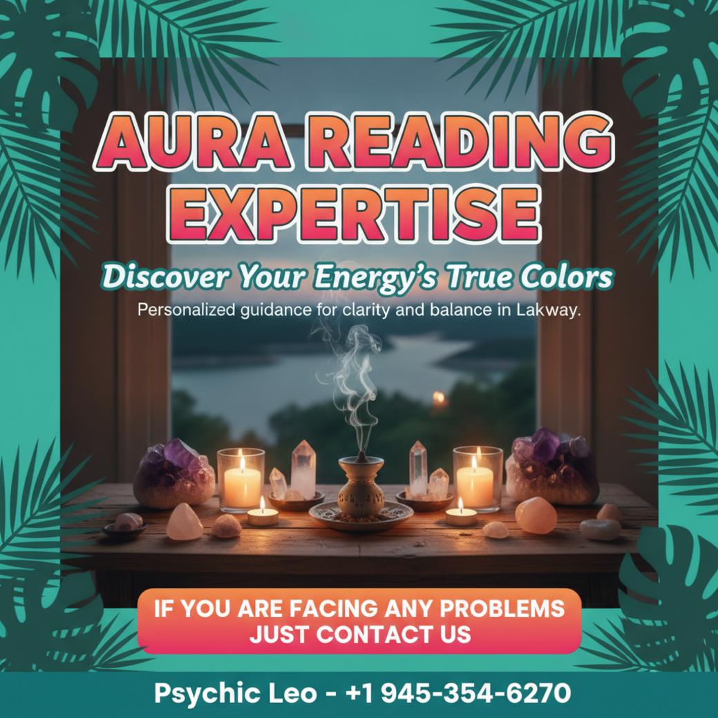 How Aura Reading Can Bring Clarity in Lakeway, TX Aura reading session setup with calming candles and crystals in Lakeway