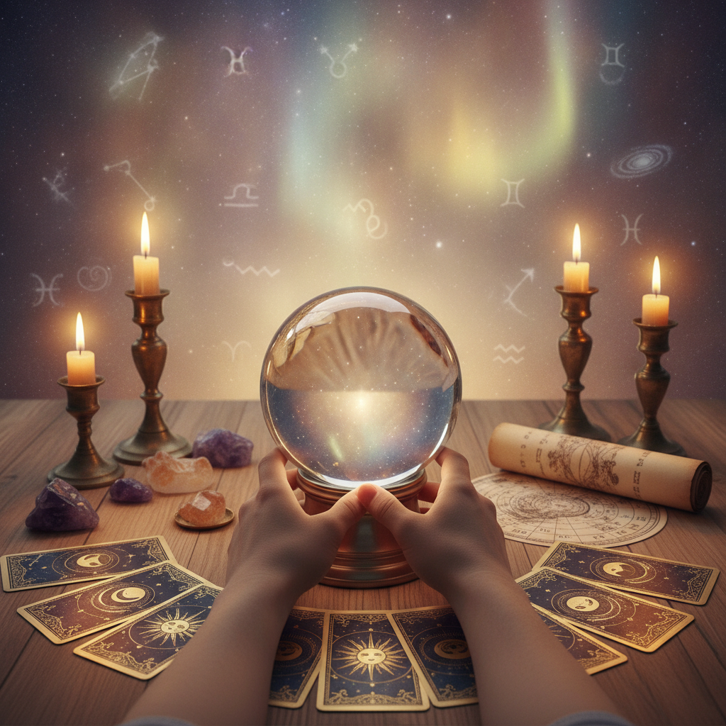 Mystical celestial image representing career and financial insight in Austin Texas
