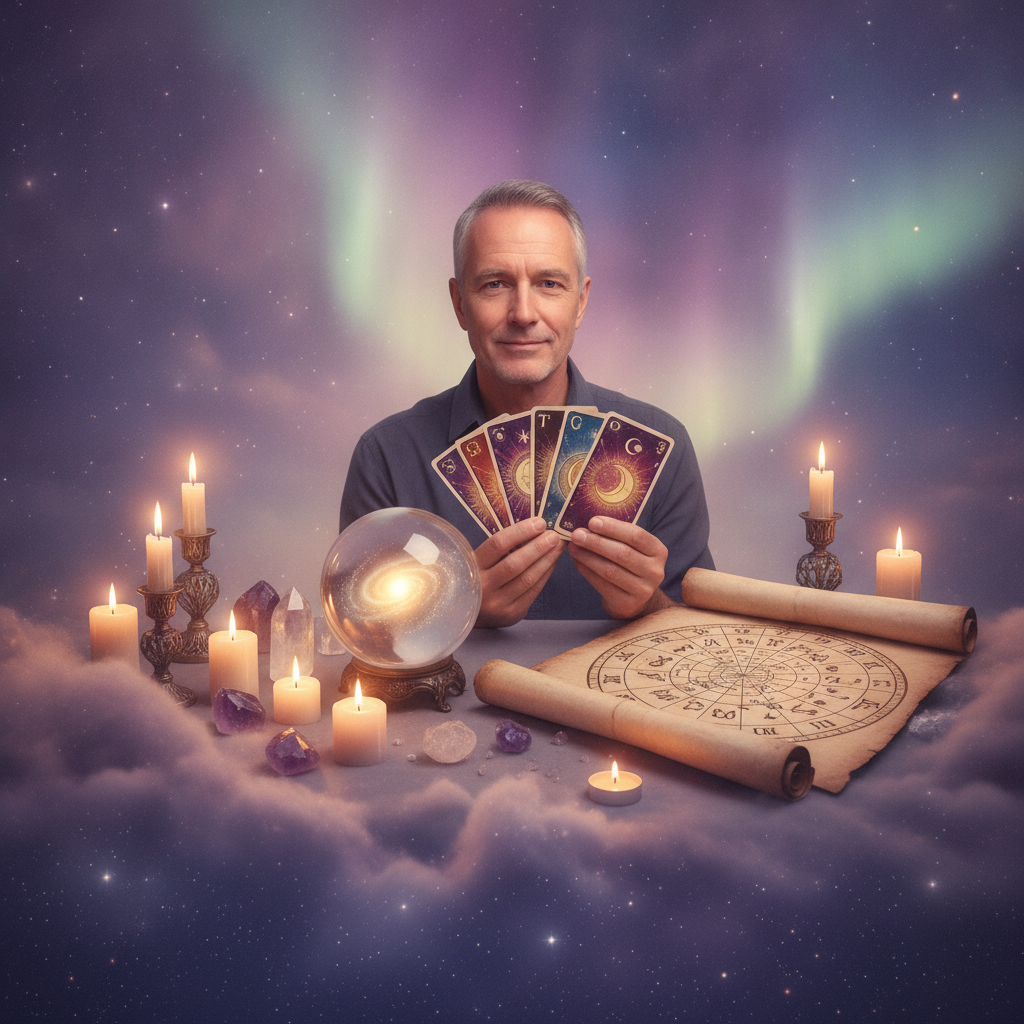 Mystical celestial vision symbolizing clairvoyant reading in Austin TX
