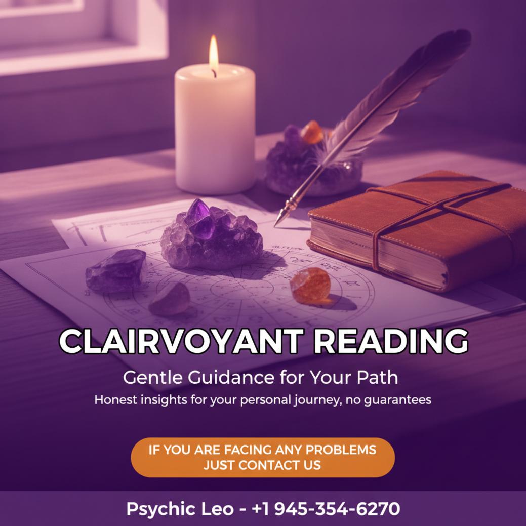 Clairvoyant reading setup with charts and candle in Georgetown TX