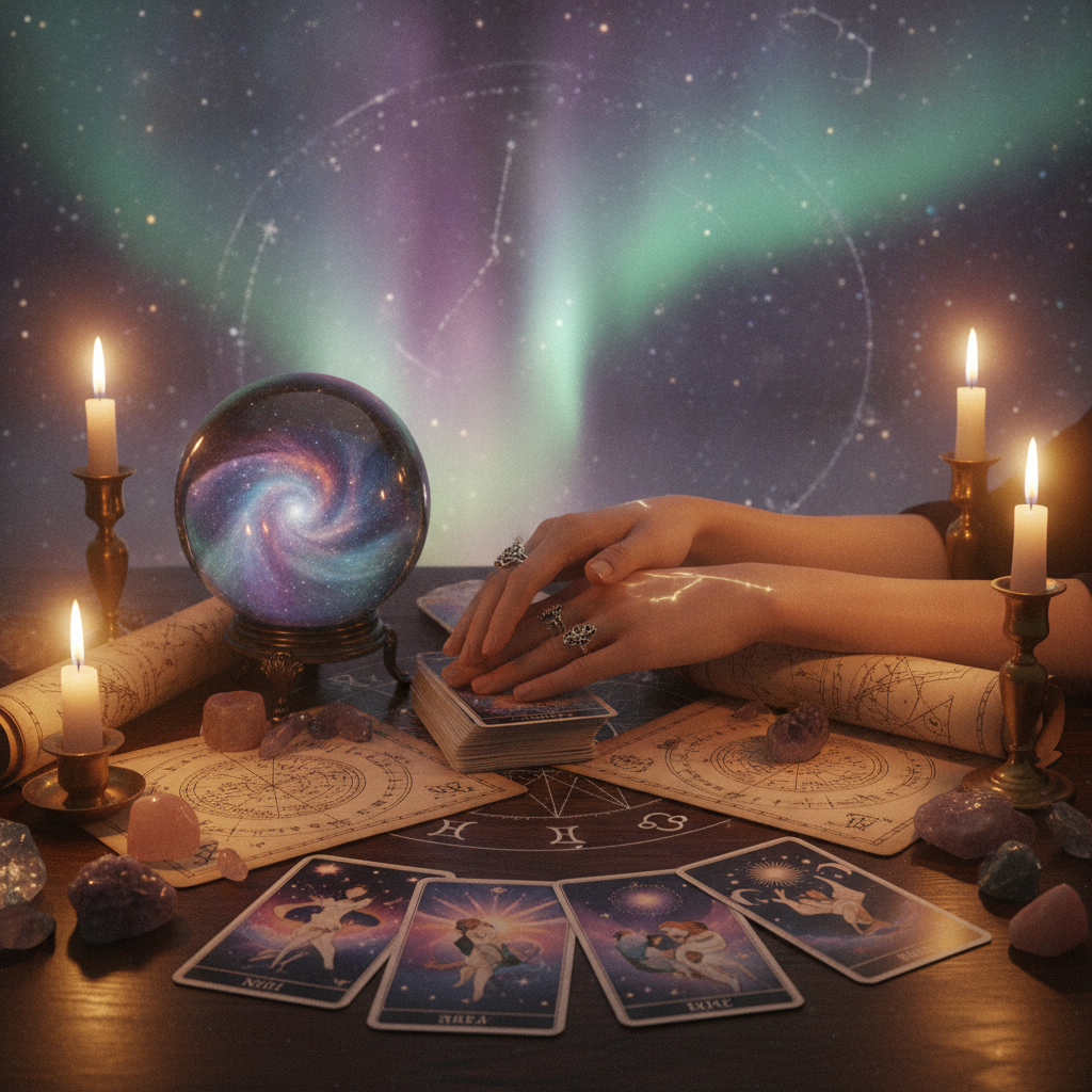 Love and Relationship Psychic Austin TX for True Compatibility Mystical celestial tarot cards for relationship guidance in Austin Texas