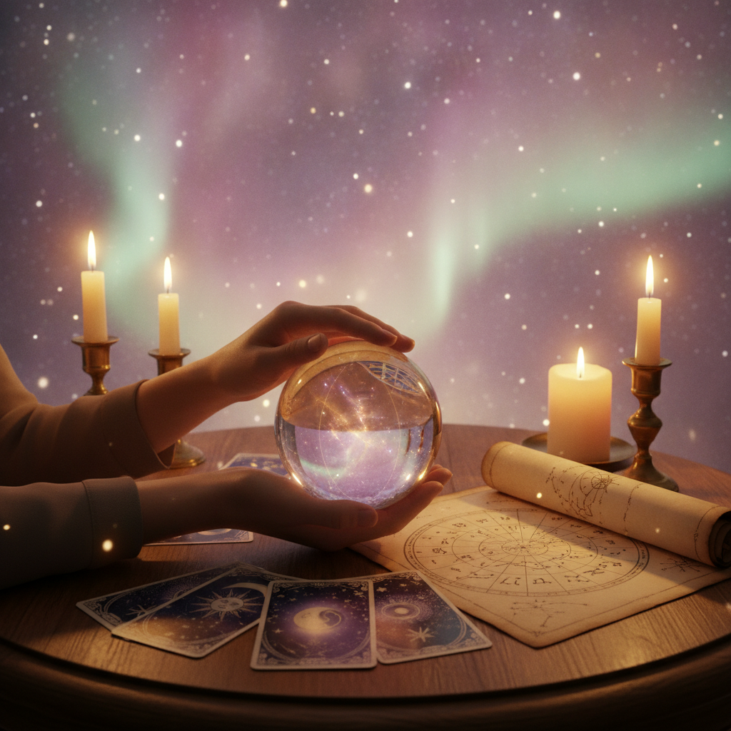 Mystical celestial light representing spiritual connection in Austin Texas