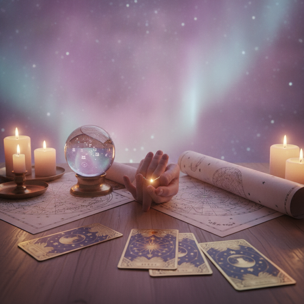Mystical celestial glow symbolizing spiritual connection in Austin TX