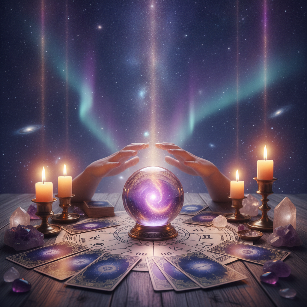 Connect With Loved Ones: Mediumship Reading Austin TX Mystic celestial light connecting loved ones in Austin Texas atmosphere