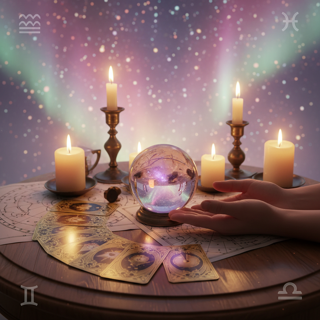 Celestial numbers and stars representing numerology in Austin TX