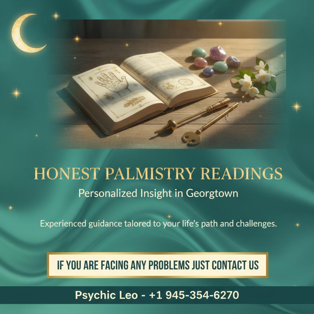 How Palmistry in Georgetown Can Offer Personal Insight Palmistry tools and gemstones on a wooden table, Georgetown TX