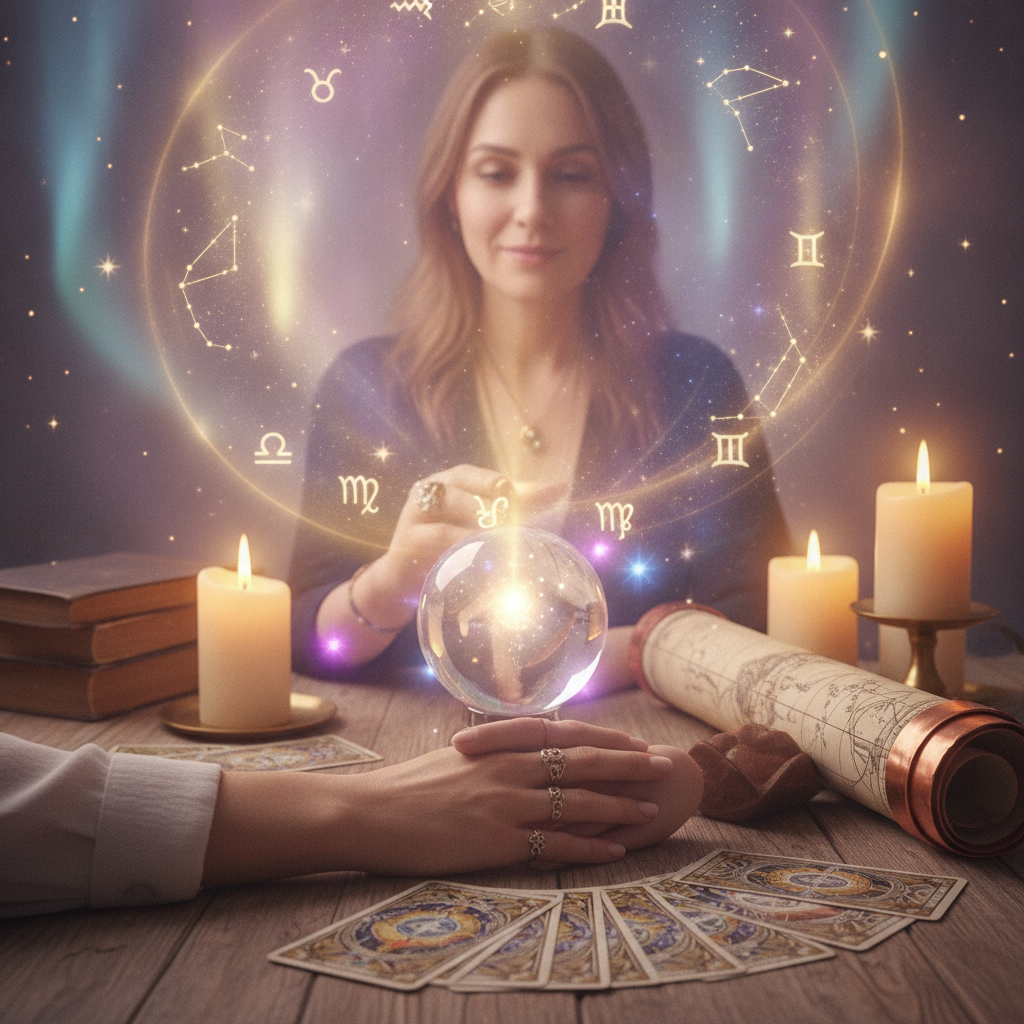 Explore Past Life Reading Austin TX with Psychic Leo Mystical celestial image symbolizing soul journey in Austin Texas