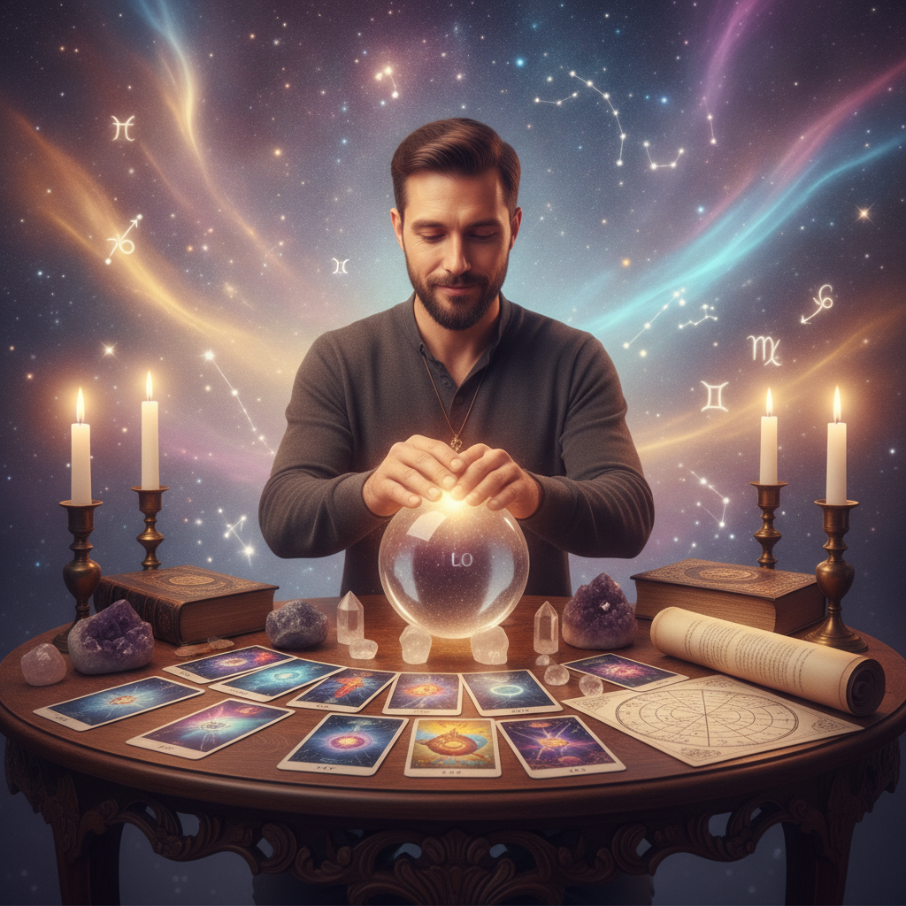 Mystical celestial aura representing spiritual healing energy in Austin Texas