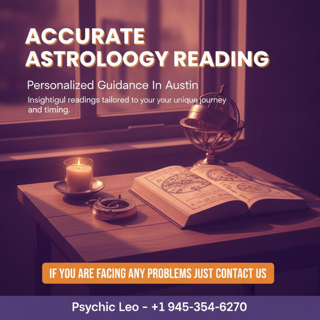 Close-up open astrology book with celestial tools, astrology reading Austin TX