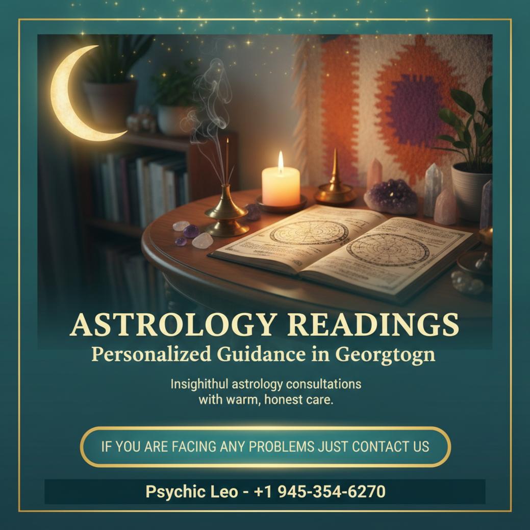 Astrology reading setup with Vedic chart and candle in Georgetown, TX