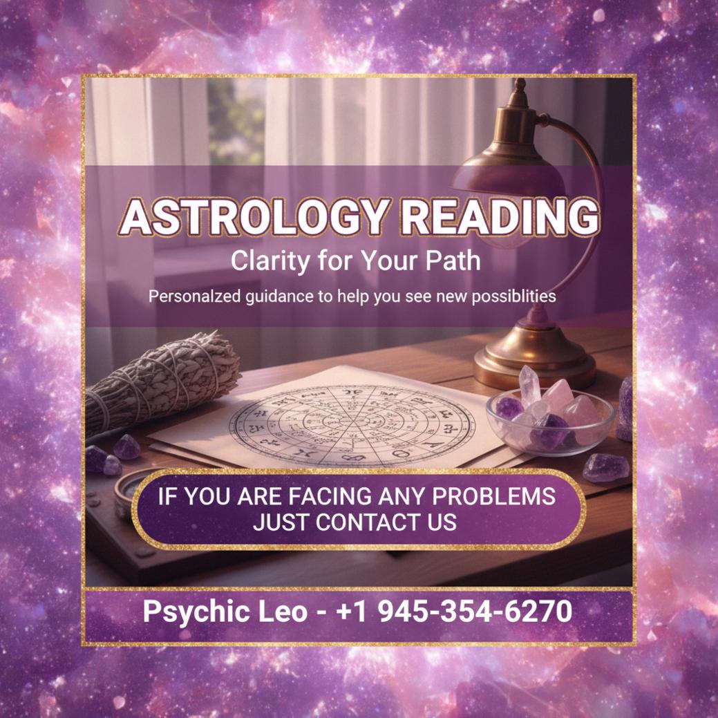 astrology reading setup with charts crystals and lamp in Hutto Texas