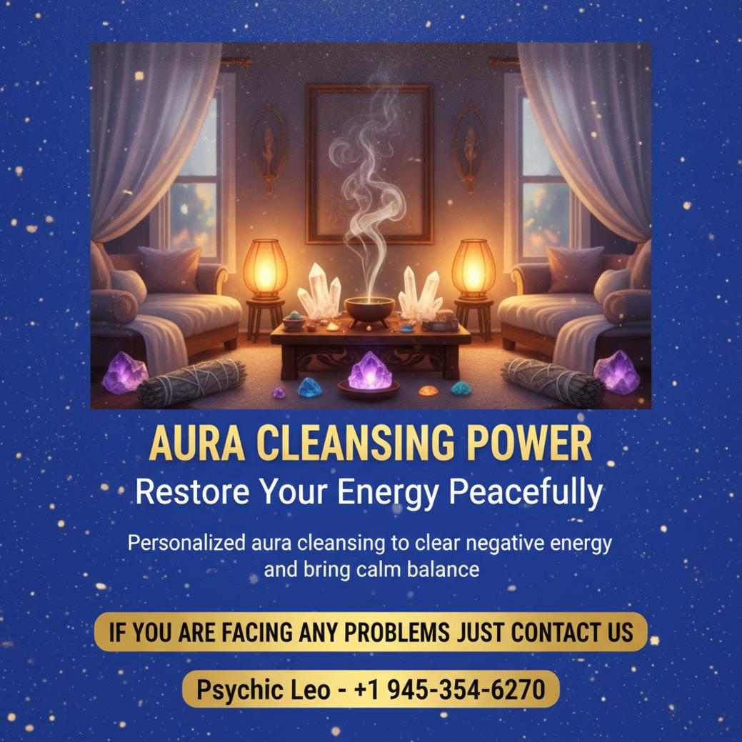Aura cleansing spiritual healing setup in Georgetown TX room