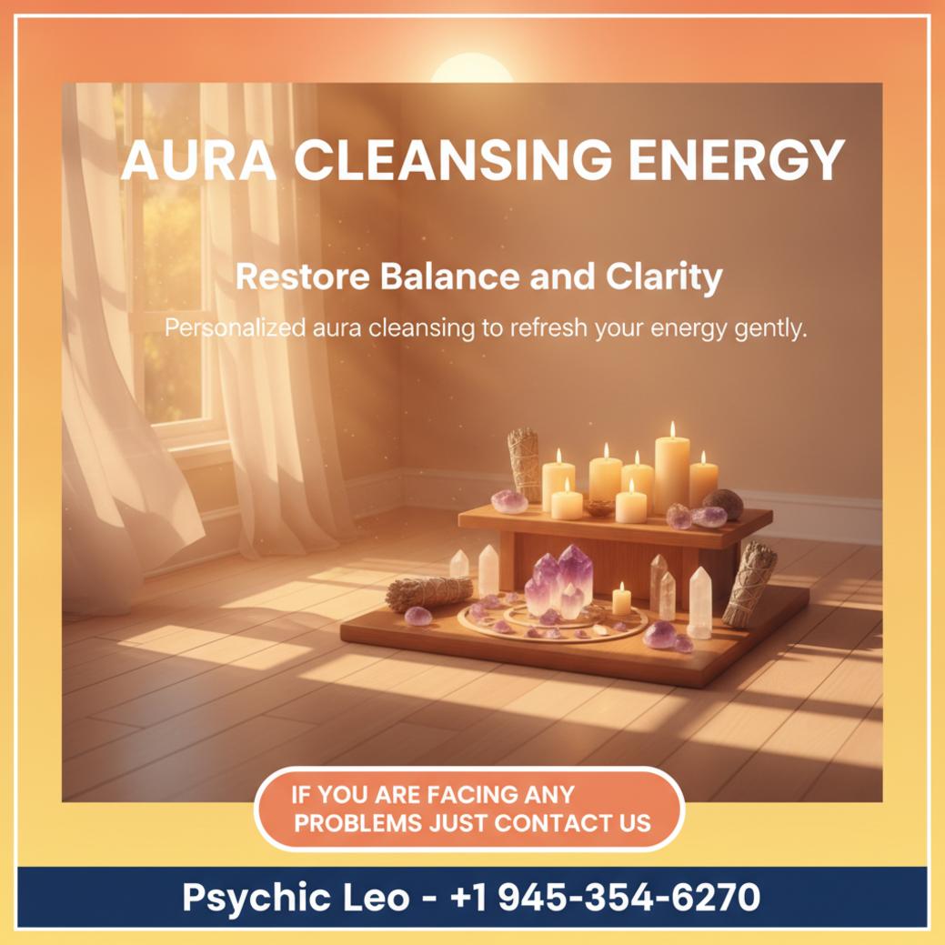 Softly lit altar with candles and crystals for aura cleansing in San Marcos