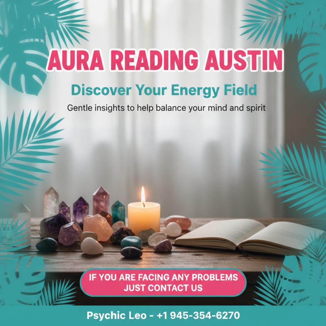 Colorful crystals and candle for aura reading in Austin, TX