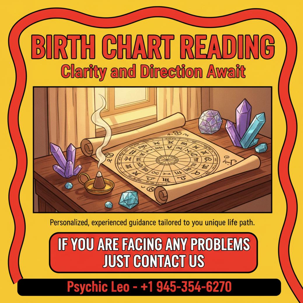 Birth chart reading session with astrology chart in Leander Texas
