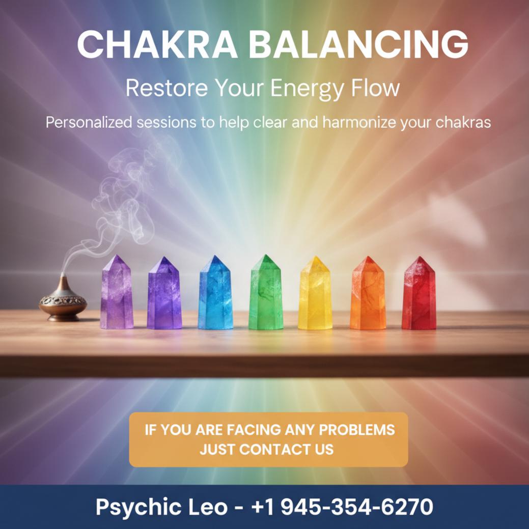 chakra balancing crystals on wooden table Texas energy healing