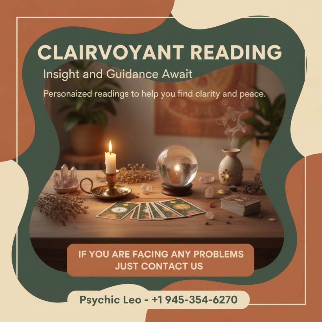 Calm clairvoyant reading setup with candle and crystal ball in Pflugerville