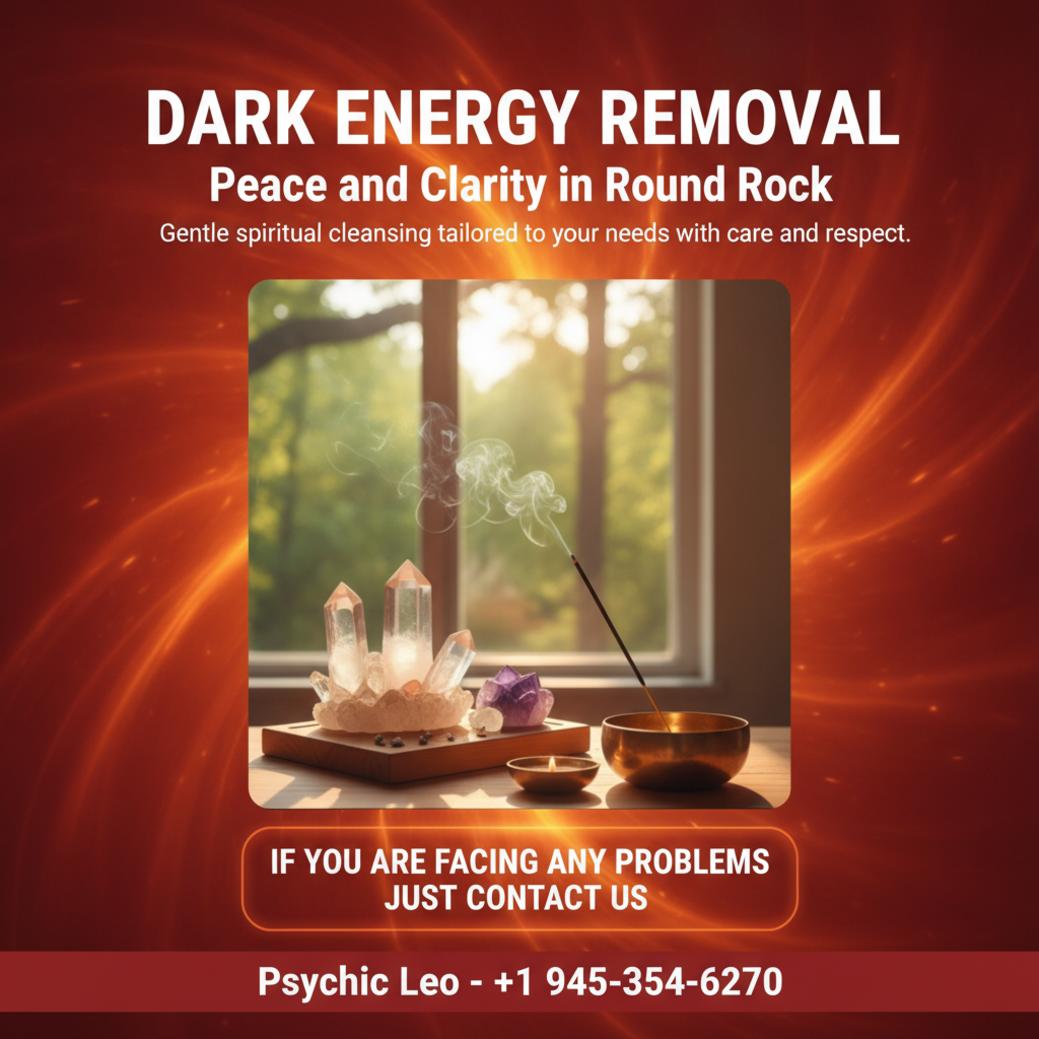 Dark energy removal spiritual ritual scene in Round Rock, TX