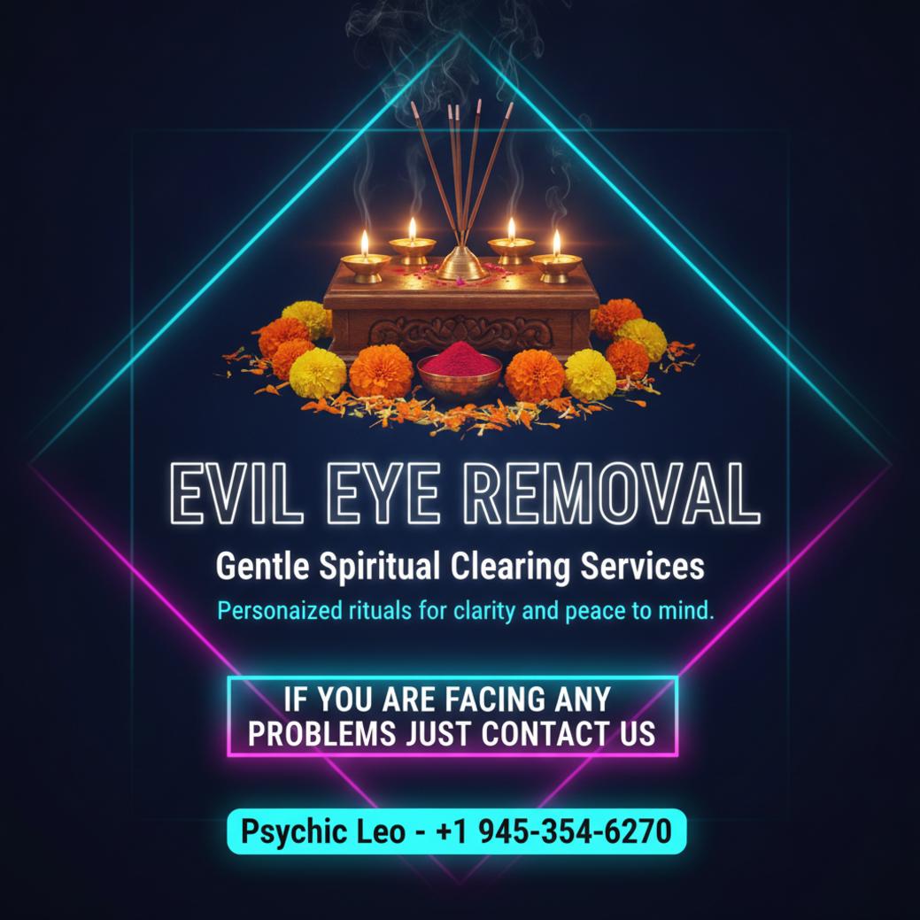 Spiritual altar with lamps and incense for evil eye removal in Georgetown