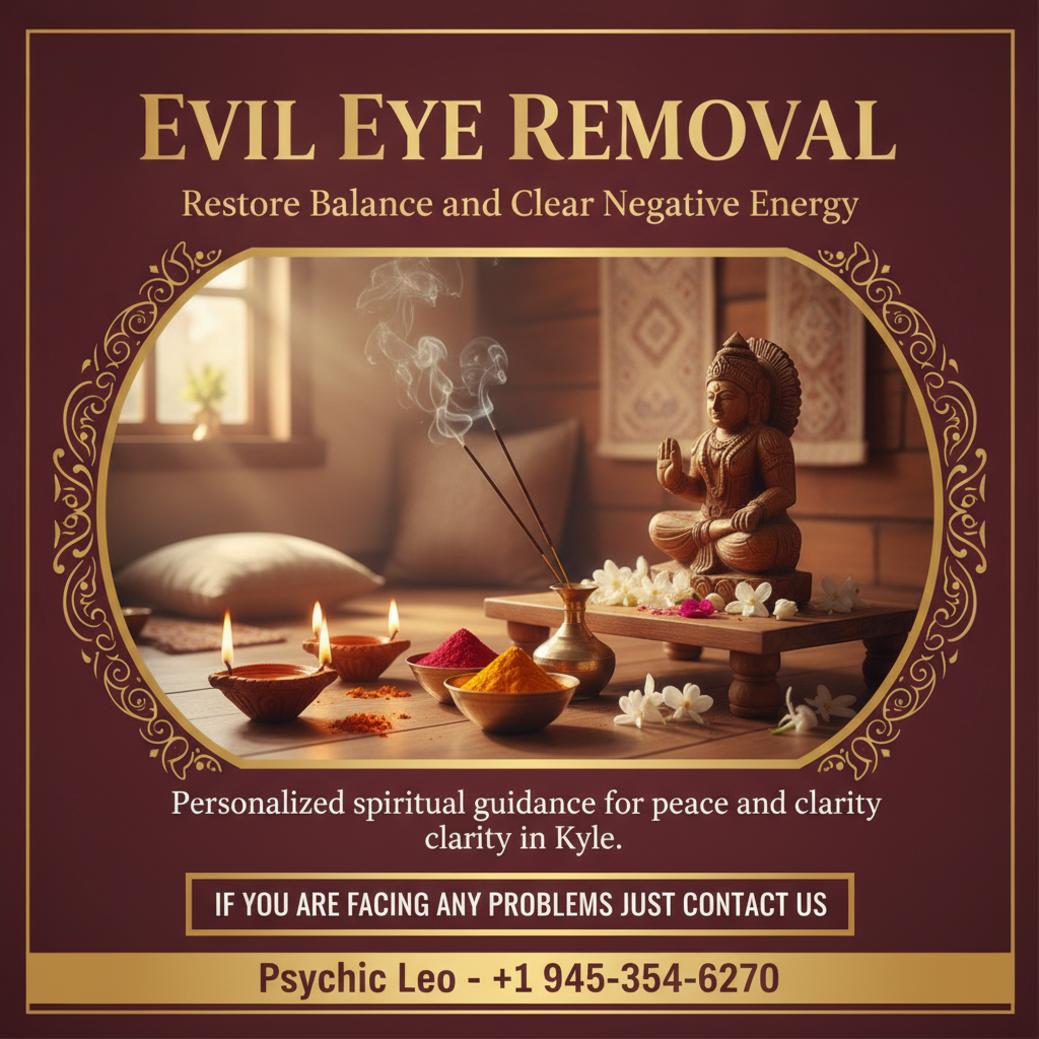 Calm altar setup for evil eye removal in Kyle TX spiritual healing