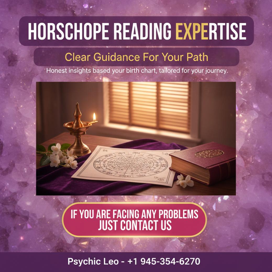 Horoscope reading setup with astrology chart and brass lamp in Buda, TX