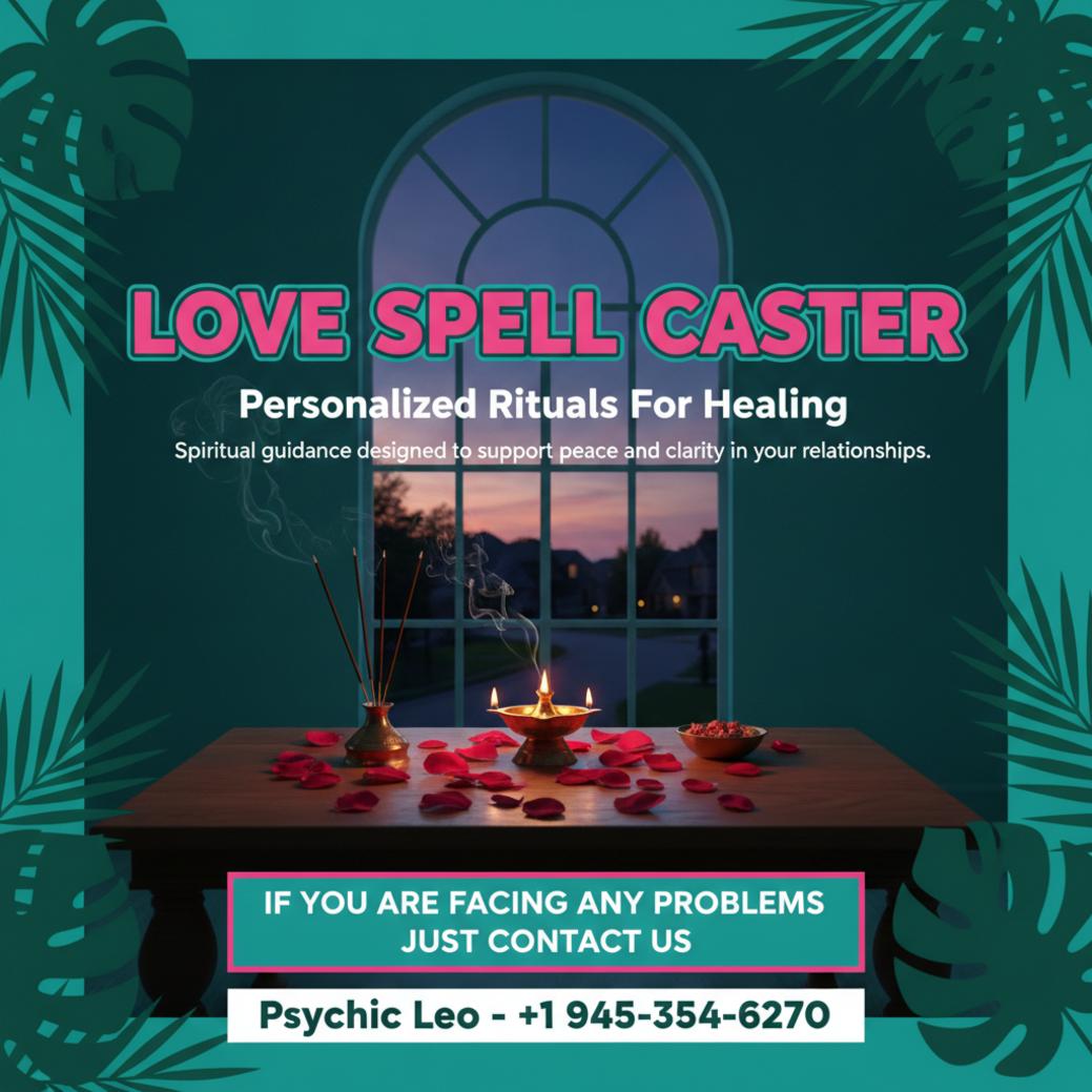 altar with love spell items and brass lamp in Pflugerville setting