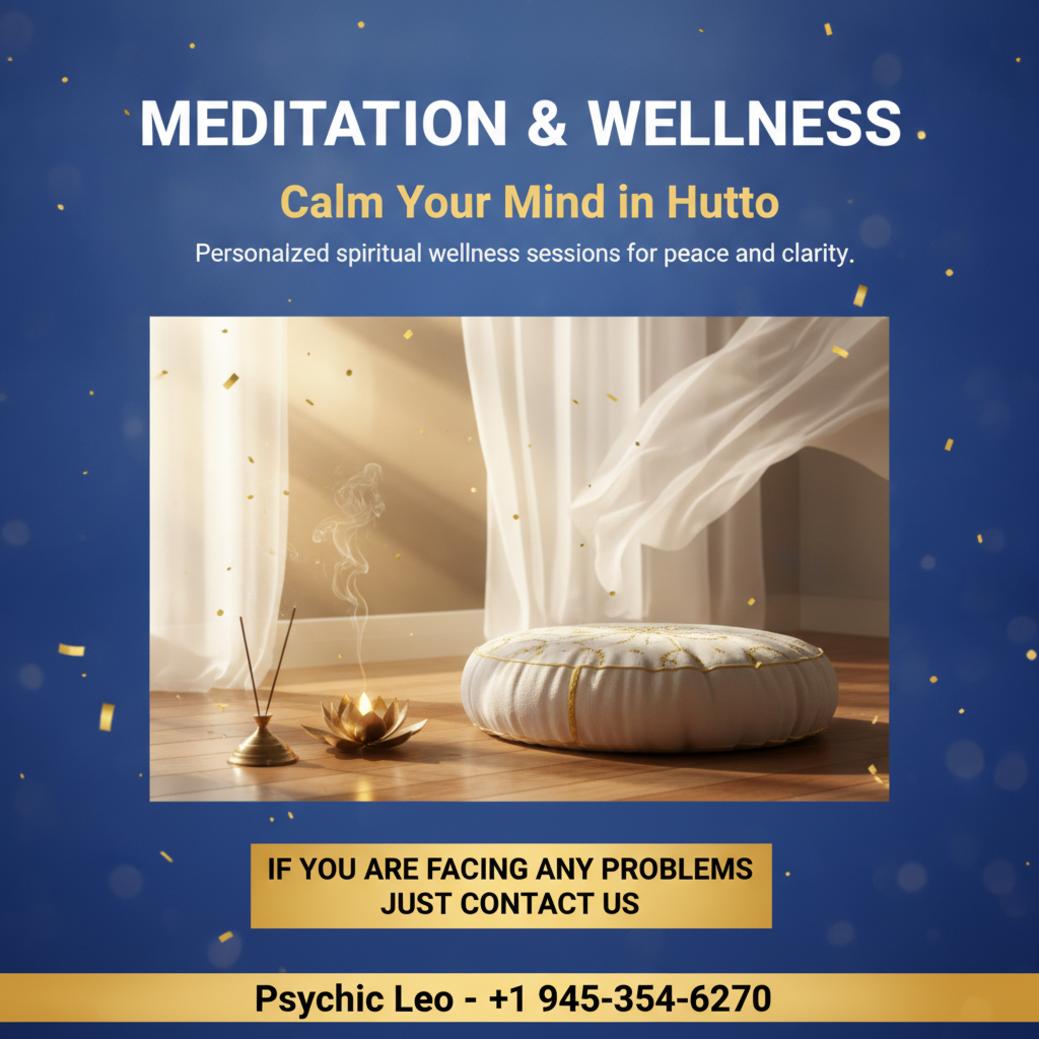 Meditation and spiritual wellness setup with soft light in Hutto Texas