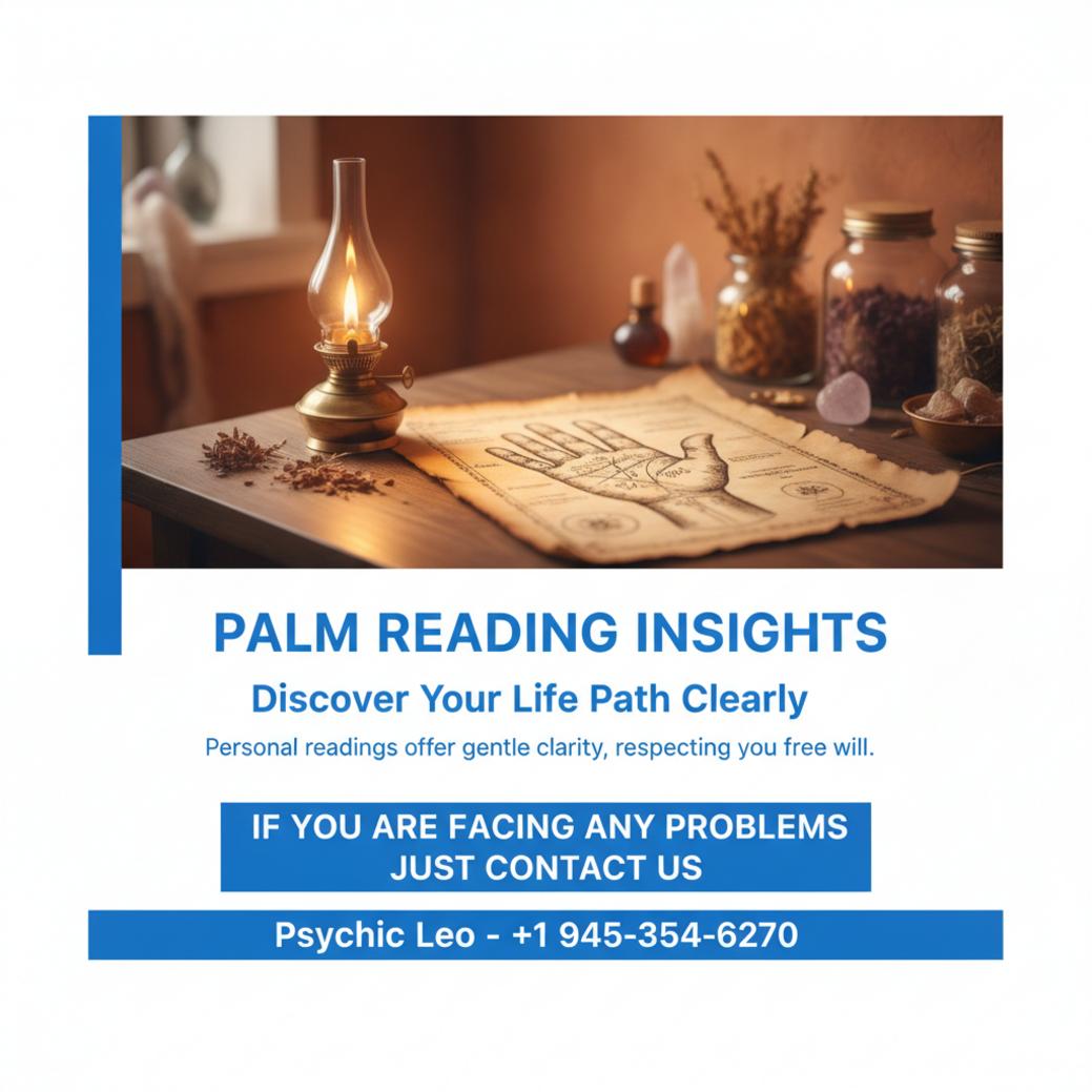 Detailed palmistry hand lines chart for palm reading in Hutto TX
