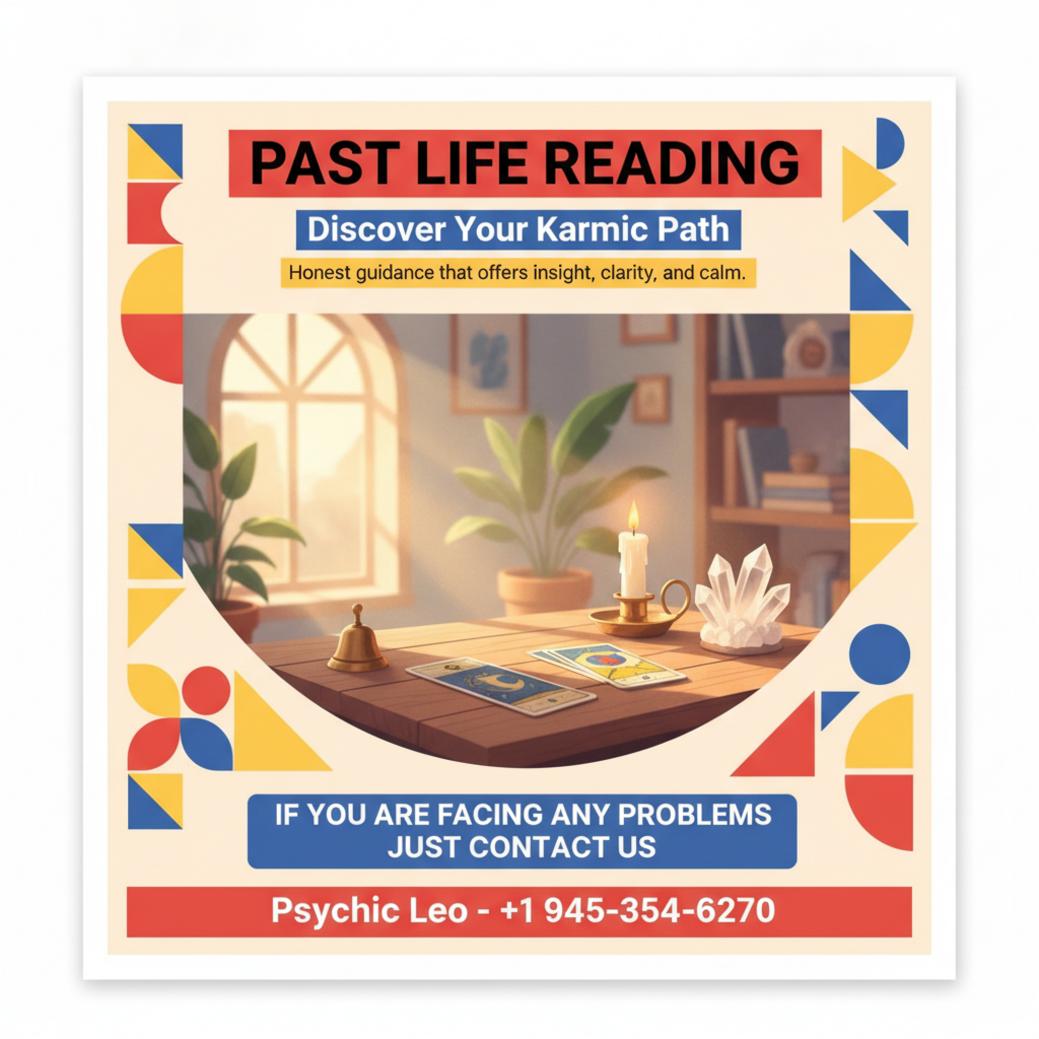Past life reading session objects on table in Georgetown, TX room