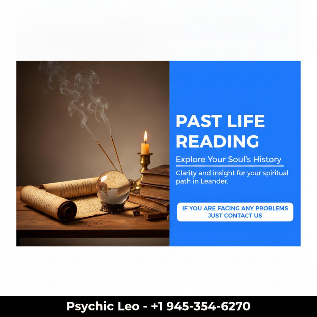 Past life reading spiritual setup with incense in Leander, TX