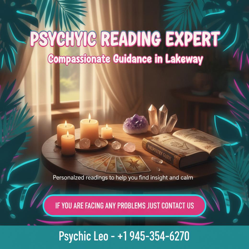 Trusted Psychic Reading in Lakeway, TX for Clarity Wooden table with tarot cards and crystals for psychic reading in Lakeway, TX