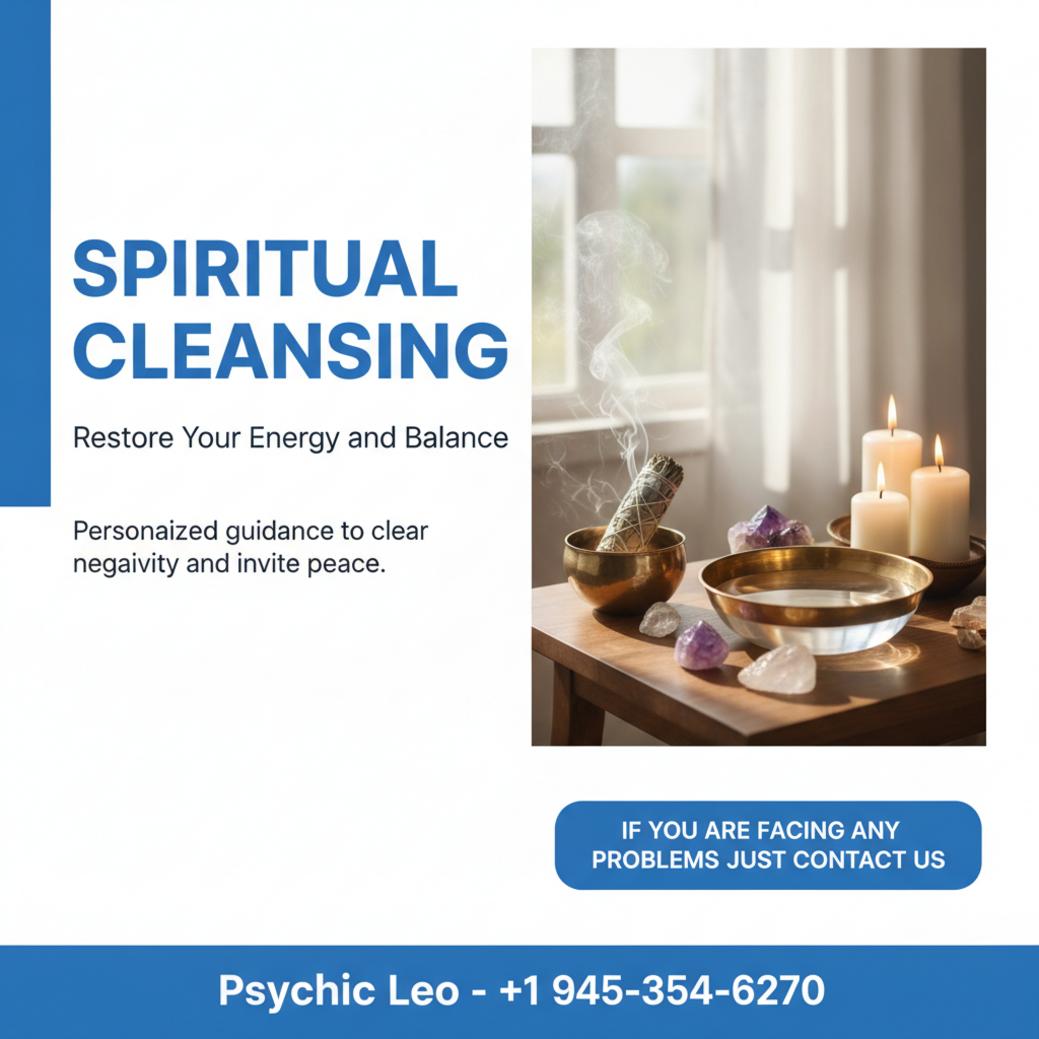 spiritual cleansing ritual with smudge stick and candles in Leander setting