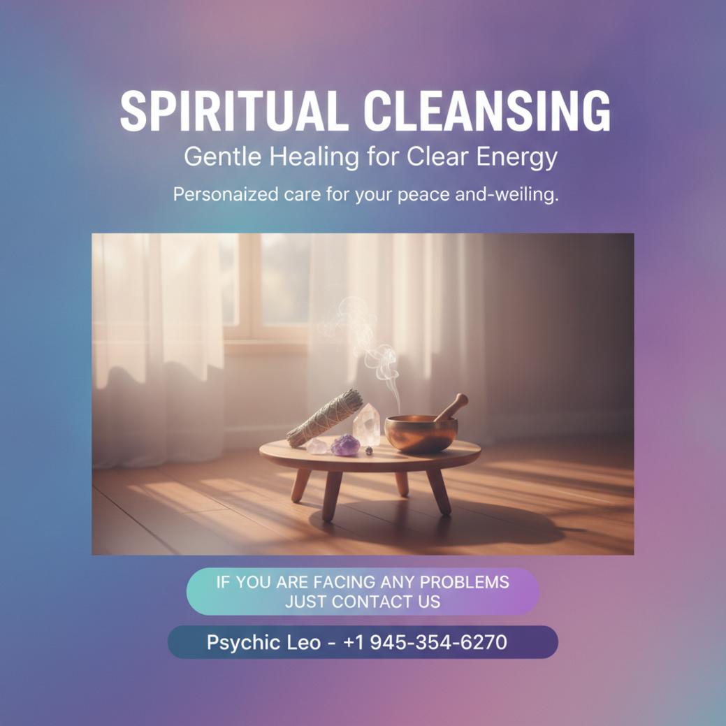 spiritual cleansing setup with sage and crystals in Pflugerville TX