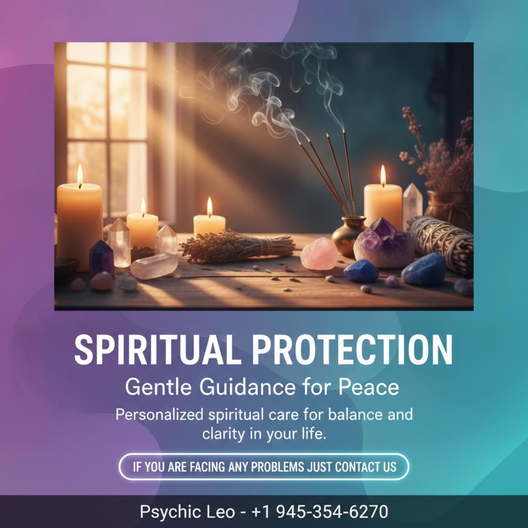 spiritual protection altar with candles and incense in Texas