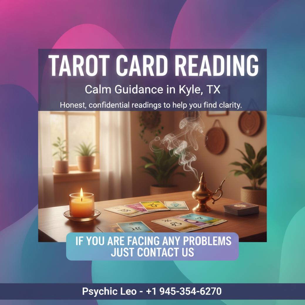 How Tarot Card Reading Can Guide You in Kyle, TX tarot card reading setup near candlelight in Kyle Texas room