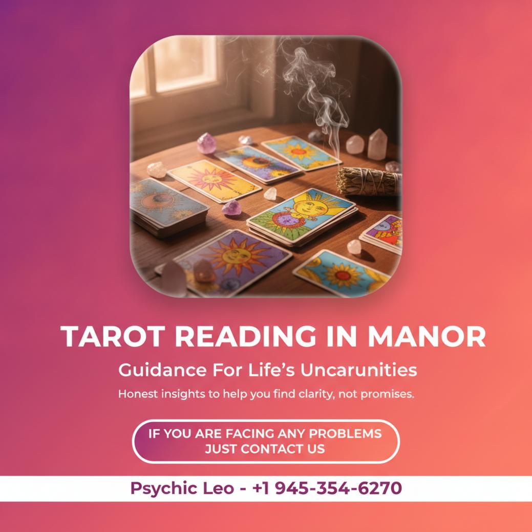 How Tarot Reading in Manor Can Help You Find Direction tarot reading setup with cards and crystals in manor texas