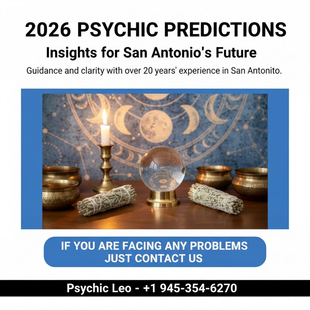 Crystal ball and candles for 2026 psychic predictions San Antonio