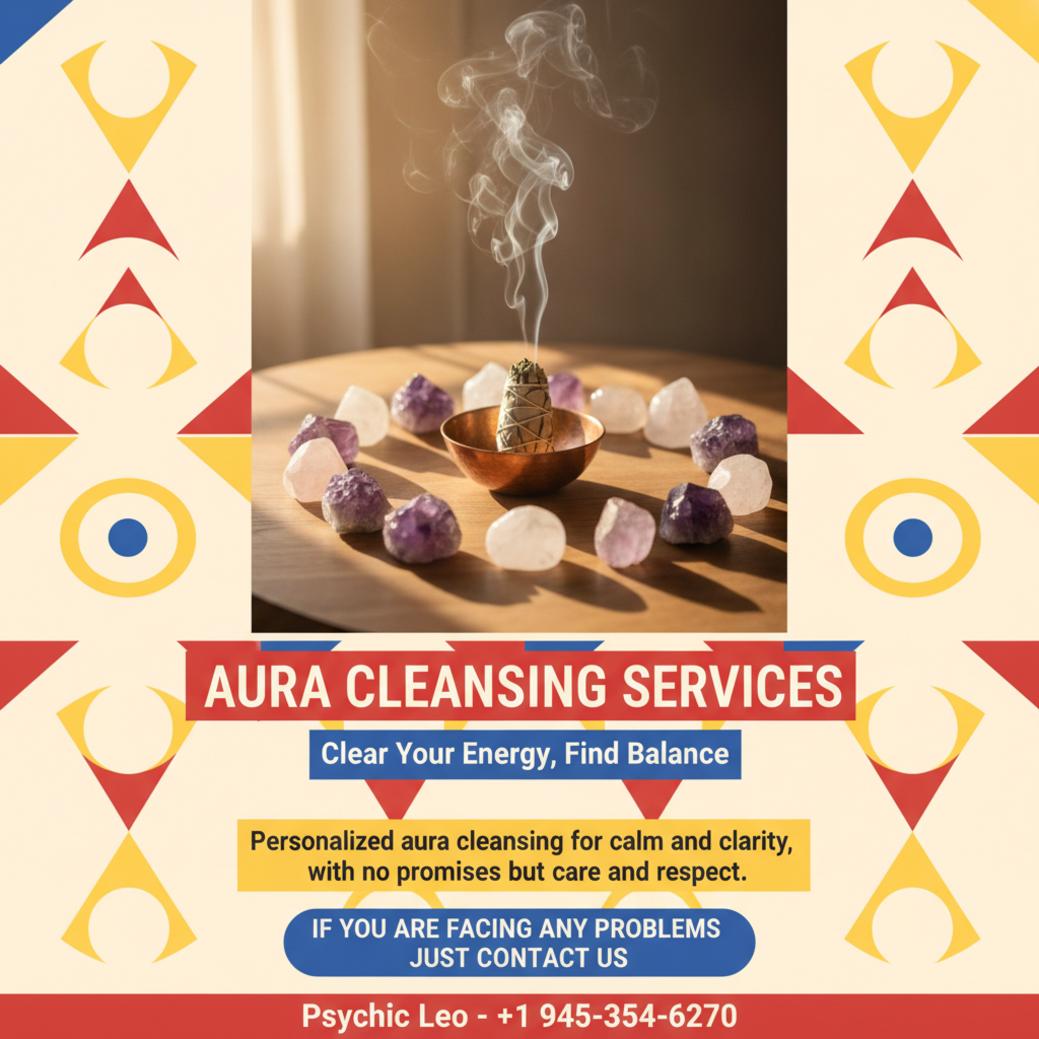 Aura cleansing spiritual healing setup with sage in Kyle TX