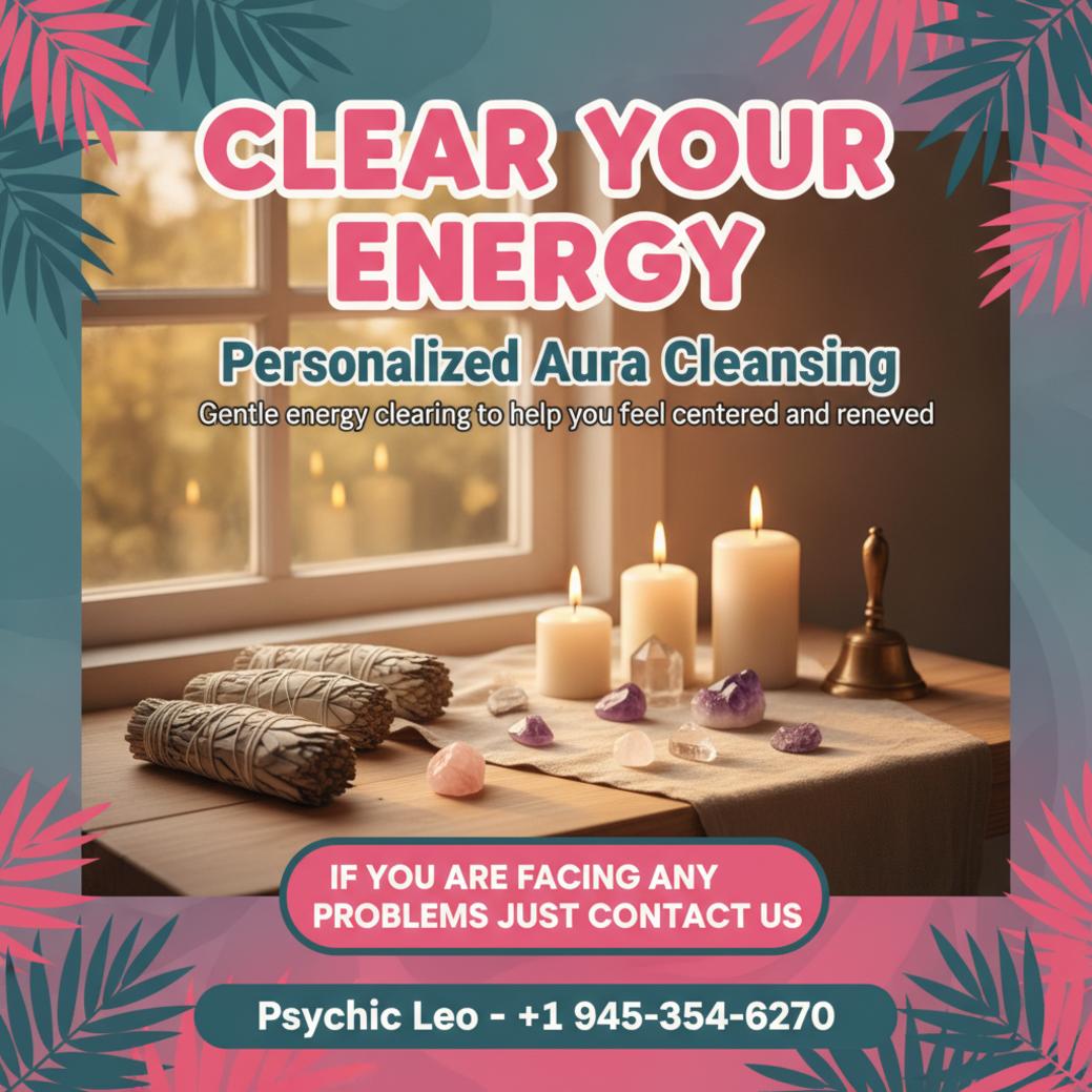 aura cleansing altar with sage and crystals in Lakeway