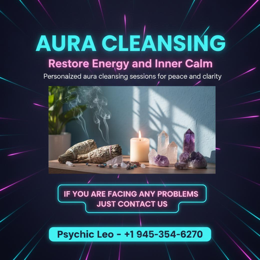 Aura cleansing tools and crystals softly lit in San Marcos TX practice