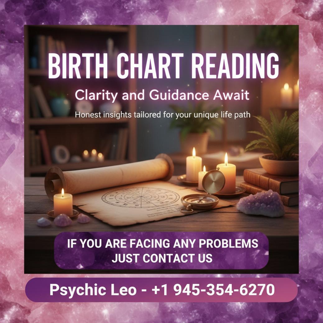 Detailed birth chart reading tools on wooden table in Cedar Park