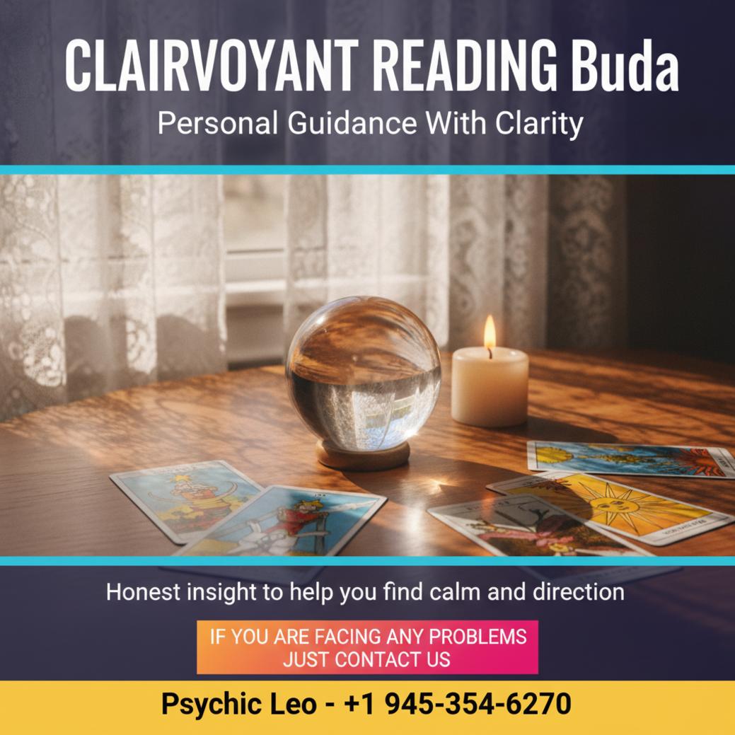 Clairvoyant reading setup with crystal ball in Buda TX
