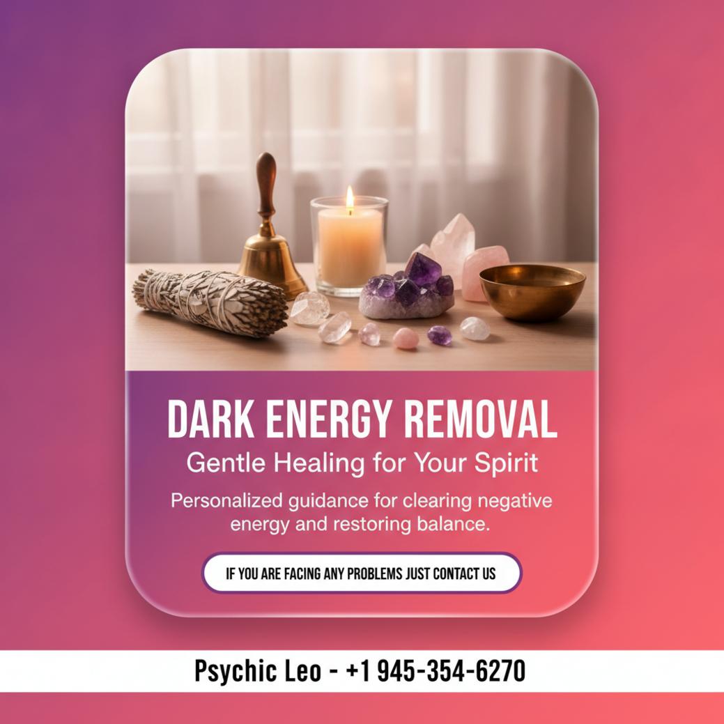 Dark energy removal altar with candles and crystals in Leander TX