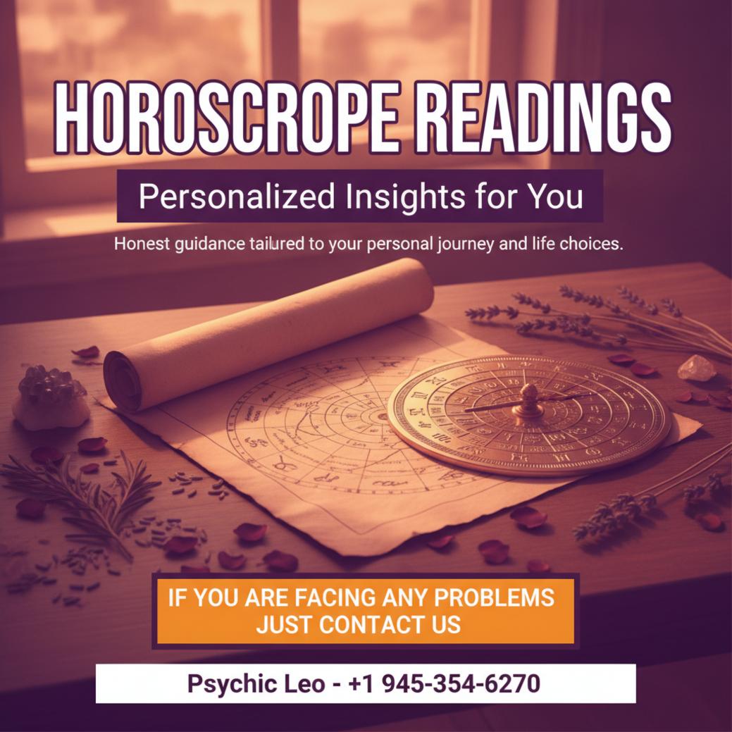 horoscope reading tools and birth chart on wooden table in Georgetown TX